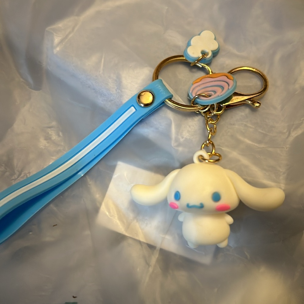 Cinnamoroll plushy, backpack, bag, kids, blue and white - Picture 3 of 7
